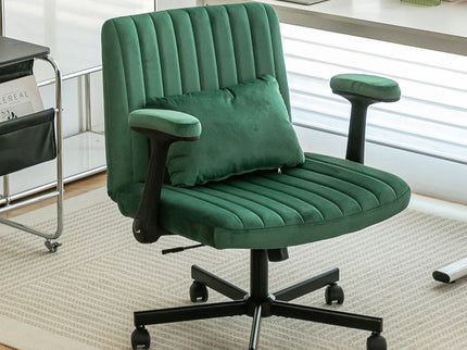 Criss Cross Armrest Office Chair With Wheels