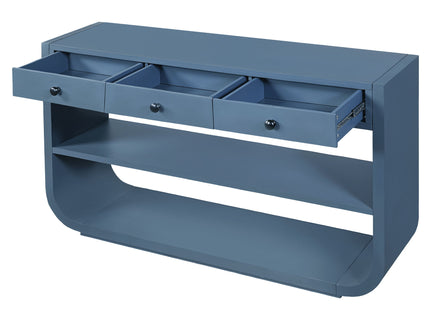 Console Table With 3 Soft Close Drawers & 2 Open Shelves