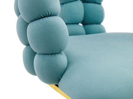 Puffy Bubble, Ball Chain Accent Chair With 5 Claw Casters