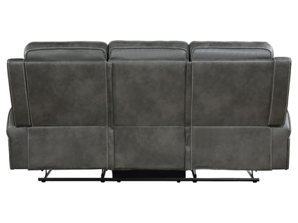 Forrest - Motion Reclining Sofa Comfort With Elegant Tufting And Wide Track Arms - Gray