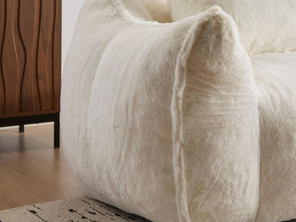 Giant Bean Bag Couch, Ultra Soft Fluffy Loveseat For Living Room