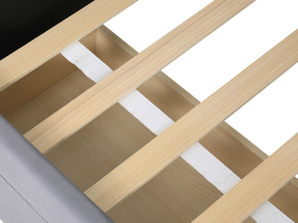 Luxurious Upholstered Platform Bed With Storage Drawers