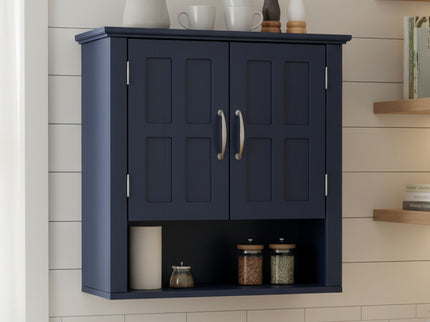 Multi Functional Wall Mounted Cabinet With Adjustable Shelves For Bathroom