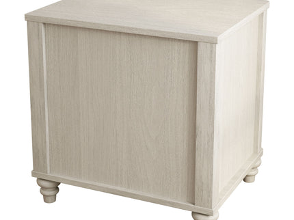 Fluted Nightstand With 3 Drawers