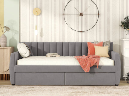 Upholstered Daybed With Slat Support