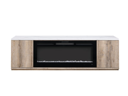 Mason - Entertainment Unit With Bluetooth Speaker And LED Lighting - Natural