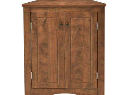 Triangle Bathroom Storage Cabinet With Adjustable Shelves, Freestanding Floor Cabinet For Home Kitchen