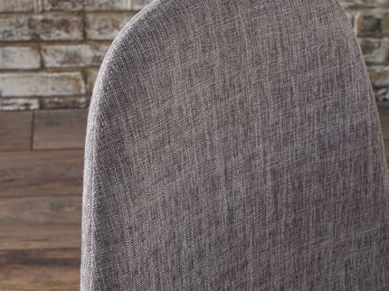 Modern Minimalist Fabric Dining Chair With Iron Legs