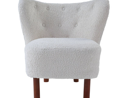 Zusud - Teddy Sherpa Accent Chair - White