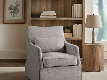 Traditional Design London Skirted Swivel Chair
