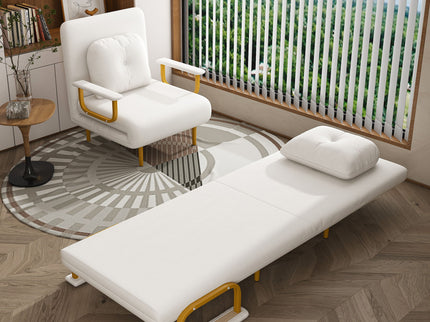 3 In 1 Convertible Folding Sofa Bed With Adjustable Backrest And Pillow