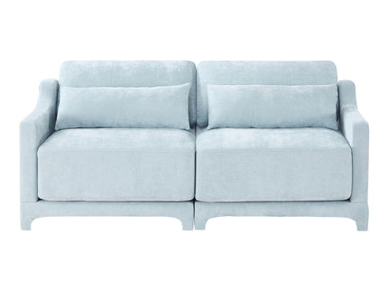 Elegant Sofa With Ergonomic Design And Lumbar Pillows