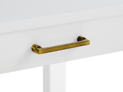 Alleyville - Square Dining Table With Storage Drawer - White