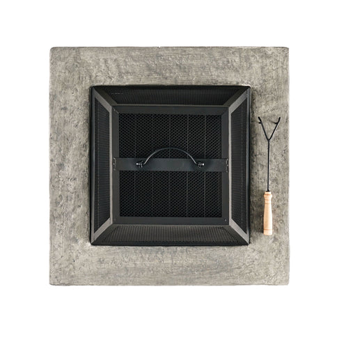 Outdoor Wood Bruning Magnesium Oxide Fire Pit With Lid