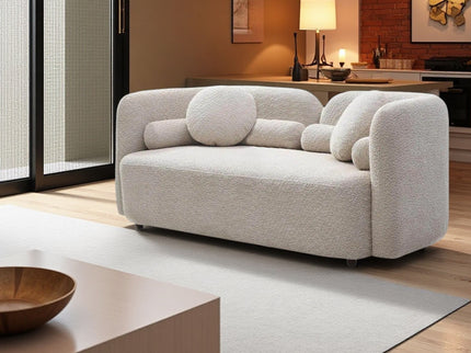 2 Seater Sofa Couch For Living Room - Light Beige