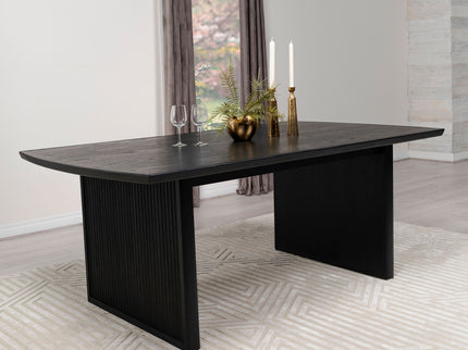 Mason - Removable Extension Leaf Dining Table - Black