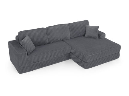 Modern Minimalist L Shape Modular Sectional Sofa, Couch