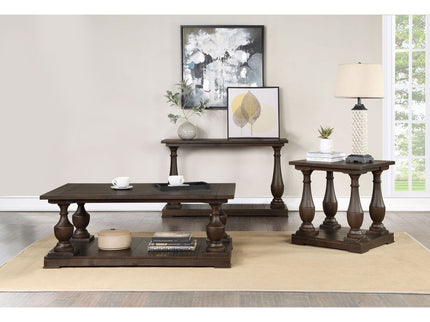 Byer - Rectangular Side End Table Coffee - Coffee