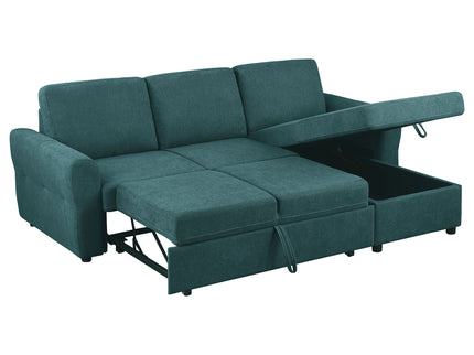Kenna- Sleeper Sectional Sofa With Storage Ottoman