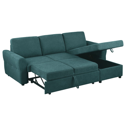 Kenna- Sleeper Sectional Sofa With Storage Ottoman