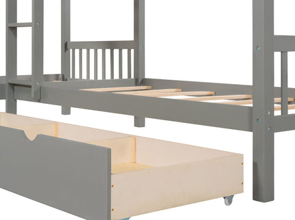 L Shaped Bunk Bed With Drawers