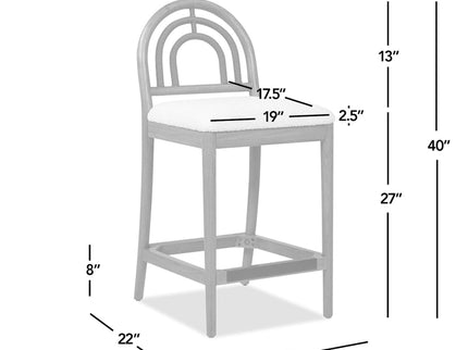 Panama - Curved Back Cane Bar Stool (Set of 2)