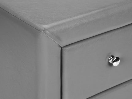 Nightstand, Storage Drawer Versatile Use, Upholstered, Transitional