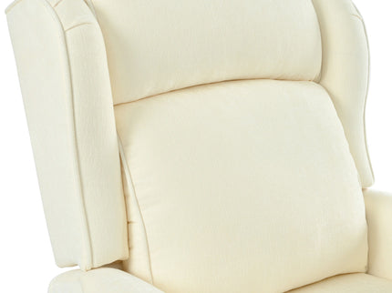 Push Back Recliner Chair Upholstered Recliner Armchair With Classic Wing Back And Solid Gourd-Shaped Legs