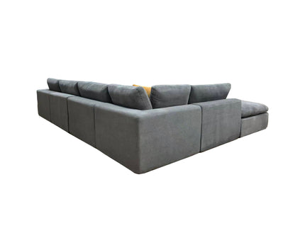 Custom Configuration Modular Sectional & Toss Pillows