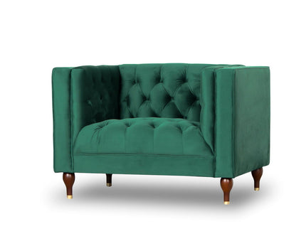 Evelyn - Mid-Century Modern Tufted Back Lounge Chair