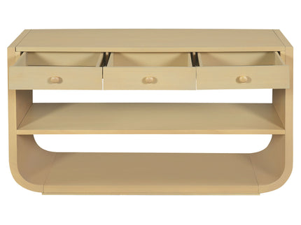 Console Table With 3 Soft Close Drawers & 2 Open Shelves