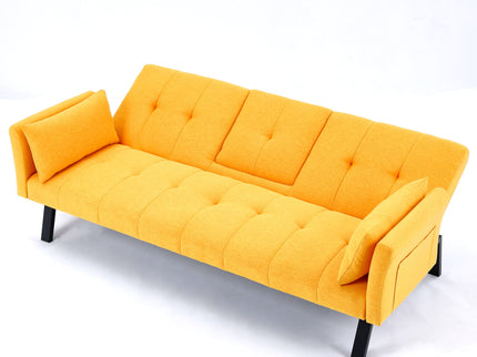 Sofa Bed With Foldable Design And Cup Holder