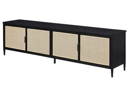 Kenneth - 4 Door TV Stand - Black