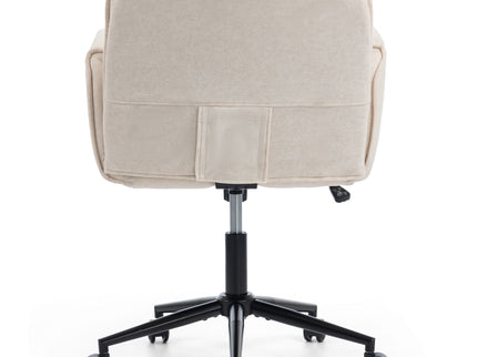 Criss Cross Swivel Desk Chair With Adjustable Armrests & Wheels For Home Office