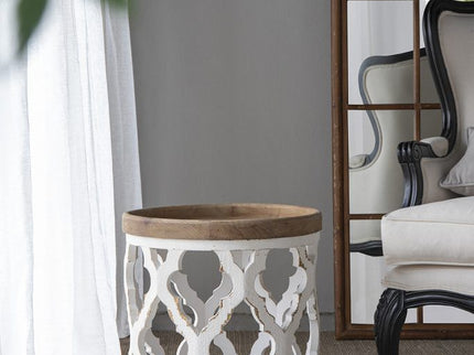 Stylish Rustic Round Wooden Table