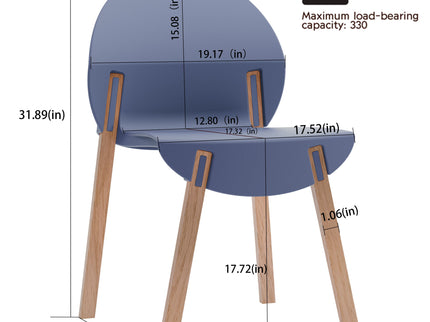 4 Piece Set Of Single Chairs With Long Table