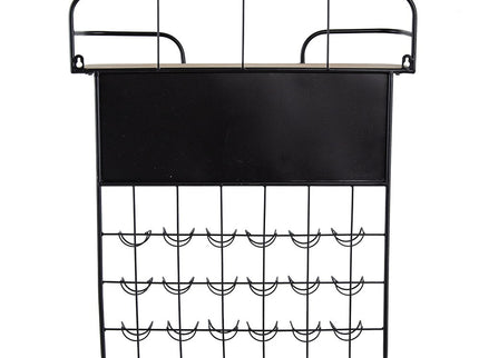 Floating Coffee Bar Shelf With Coffee Pod Holder, Hooks And Storage Shelf - Black