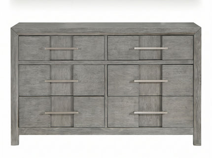6 Drawer Dresser - Gray - Wood