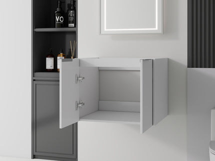 Floating Bathroom Vanity Cabinet With Soft Close Double Doors, Spacious Interior Storage, Wall Mounted, Cabinet Only