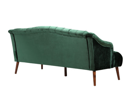Comfy 3 Seat Sofa With Wooden Legs, For Living Room And Study