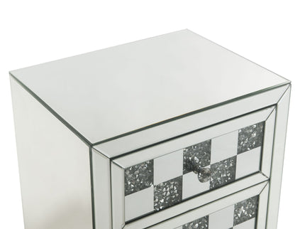 Noralie - Accent Table - Silver - Glass