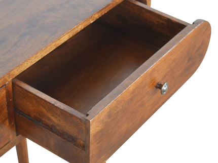 Solid Wood Curved Edge Console Table