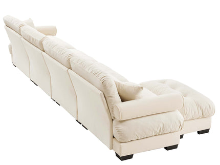 Super Comfort Oversized Modular Sectional Sofa With Movable Ottoman