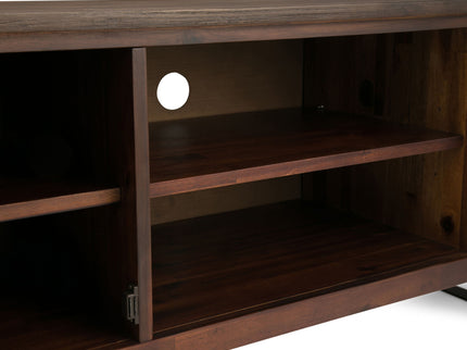 Lowry - TV Media Stand - Distressed Charcoal Brown