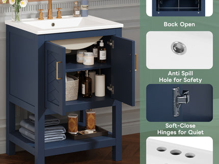 Modern Bathroom Vanity With Elegant Twill Design