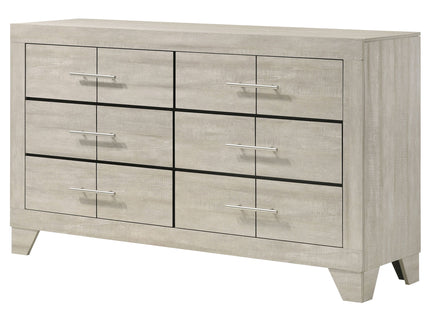 Strout - 6 Drawer Dresser - Cream
