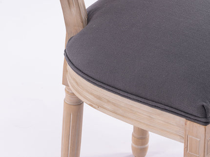 French Country Dining Chairs & Round Back (Set of 2)