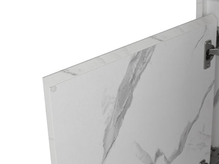 Modern Bathroom Vanity With Ceramic Basin, Wall Mounted Floating Sink Combo, Storage Cabinet