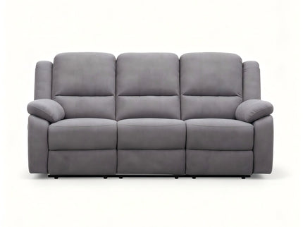 Modern 3 Seat Manual Reclining Sofa With Deep Recline