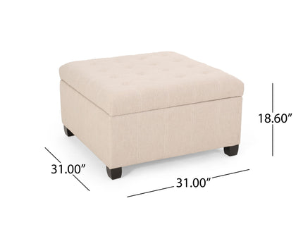 Isabella - Contemporary Ottoman With Storage